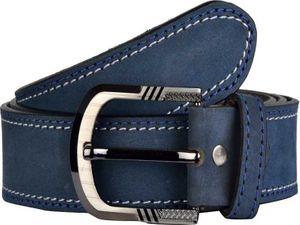 Men Casual Blue Genuine Leather Belt