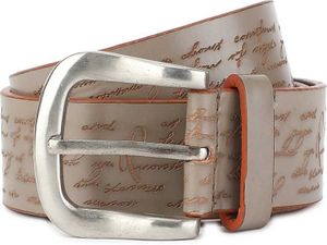 Men Grey Genuine Leather Belt