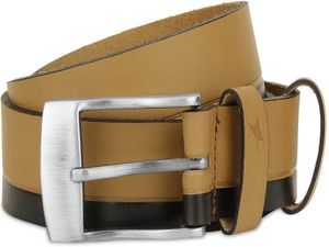 Men Casual Tan Genuine Leather Belt
