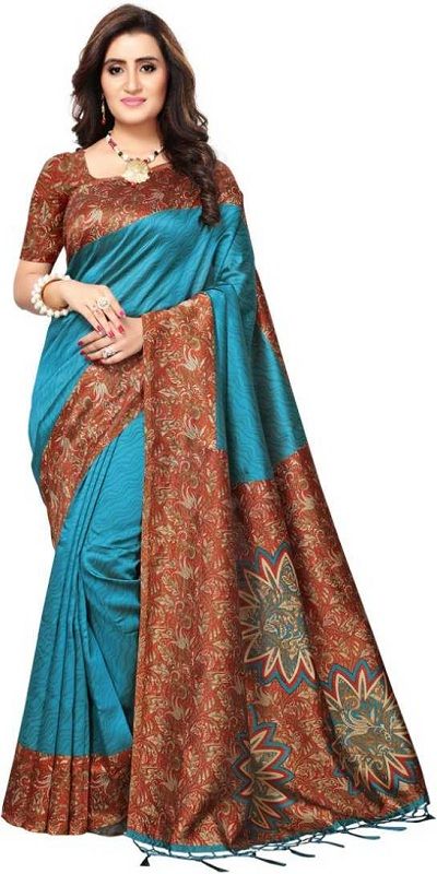 Trendz Style Blue Embroidered Bollywood Poly Silk Saree 1743 A in Surat at  best price by Trendz Style - Justdial