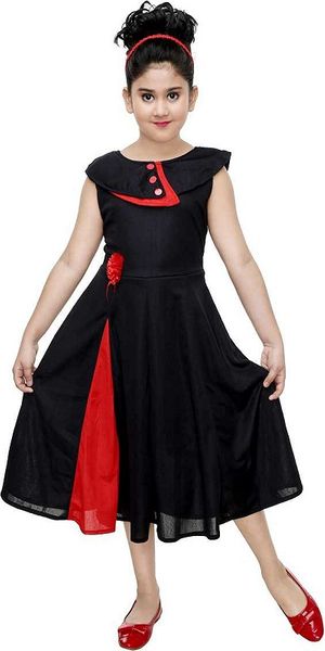 Girls Maxi/Full Length Festive/Wedding Dress black