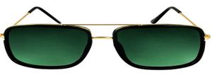 UV Protection, Mirrored Retro Square Sunglasses