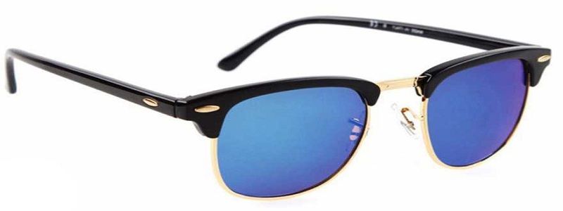 UV Protection Wayfarer Sunglasses (Free Size)  (Blue, Green)