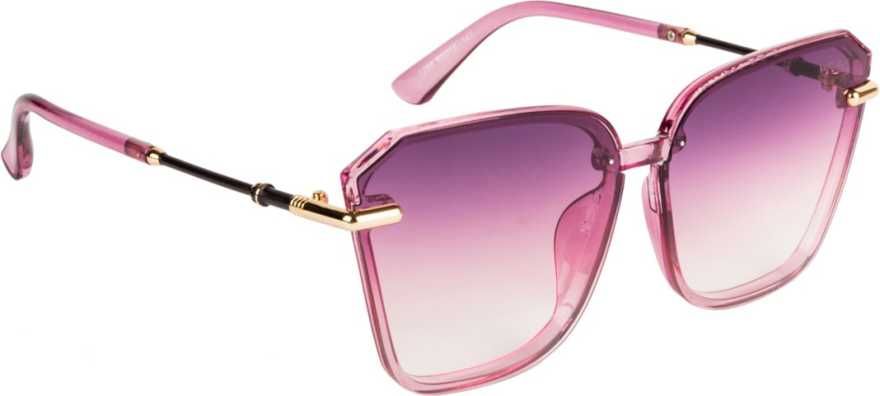 Gradient Retro Square Sunglasses (65)  (Pink)