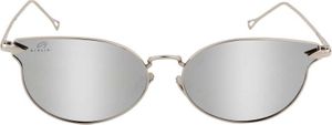 UV Protection, Mirrored Butterfly Sunglasses (55)  (Silver)