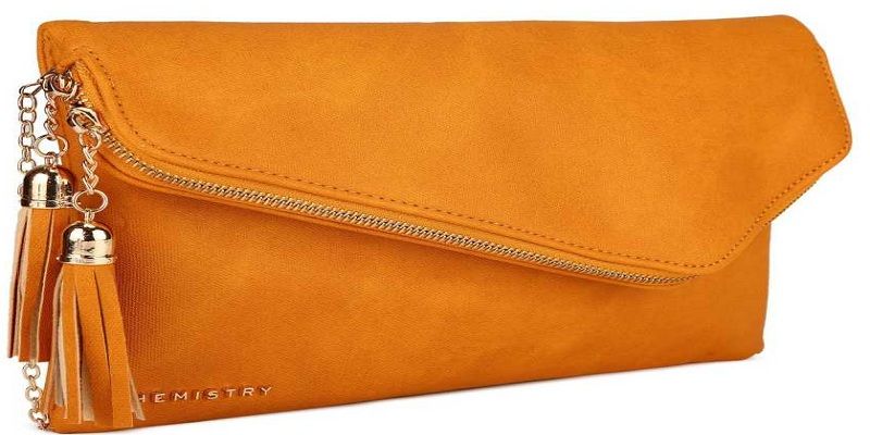 Casual Yellow Clutch